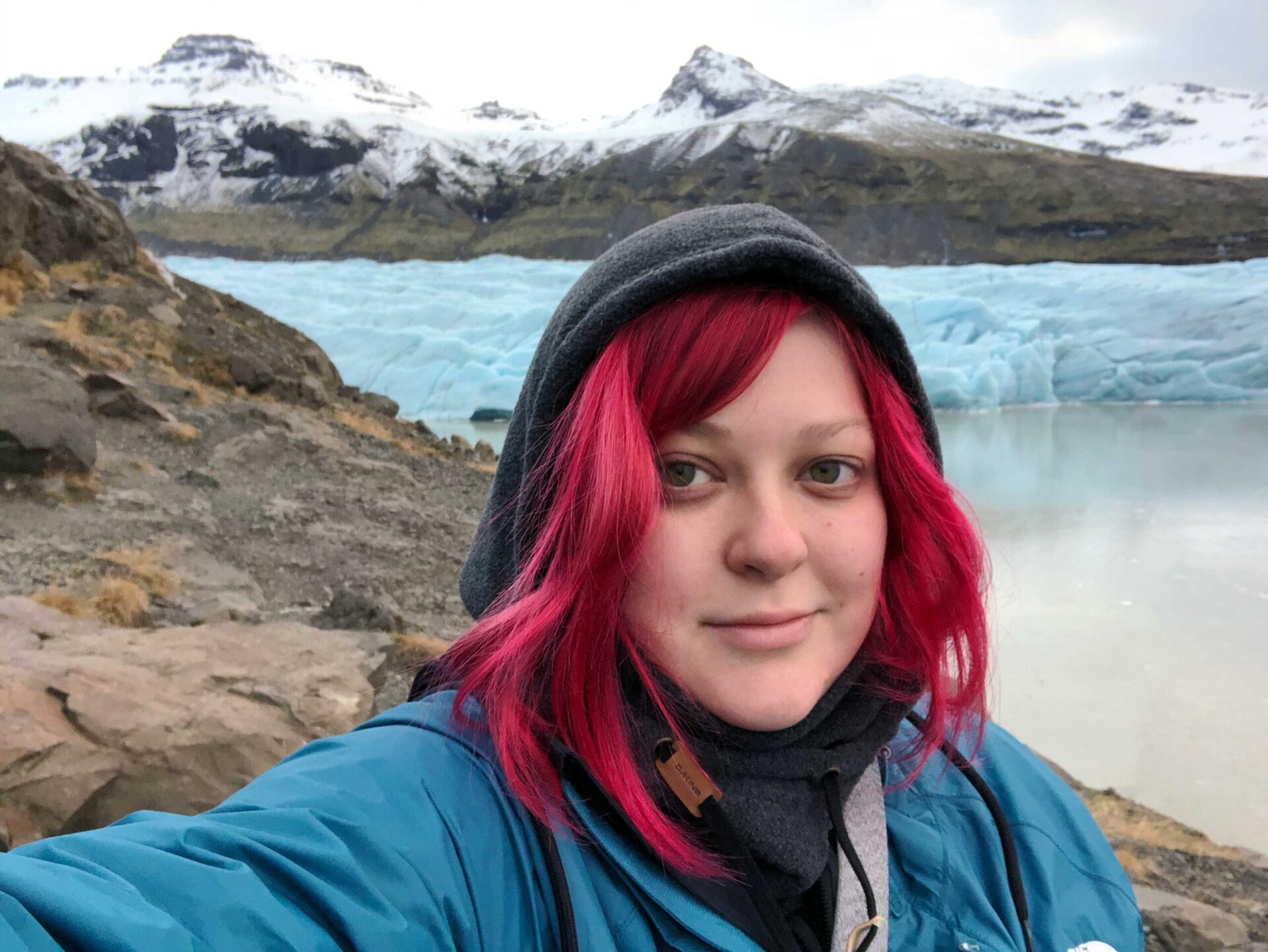 This is me in front of Skaftafell Glacier in Iceland, taken in 2019.